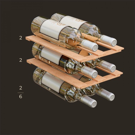 Винный шкаф Meyvel MV06-TWF1 термоэлектрический отдельностоящий белый